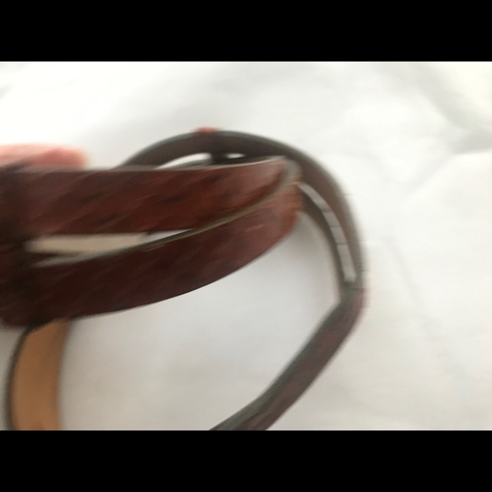 NEW Brooks Brothers Authentic Python Leather Belt - Picture 6 of 11